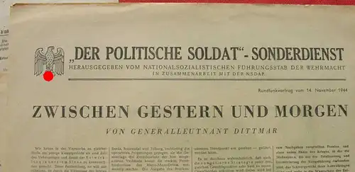 () 'Der Politische Soldat' Informationsdienst für den Einheitsführer. Folge 14 / Oktober 1944