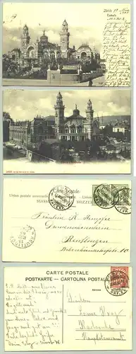 2 x Zuerich Tonhalle 1905/ 06 (intern : 1020289)