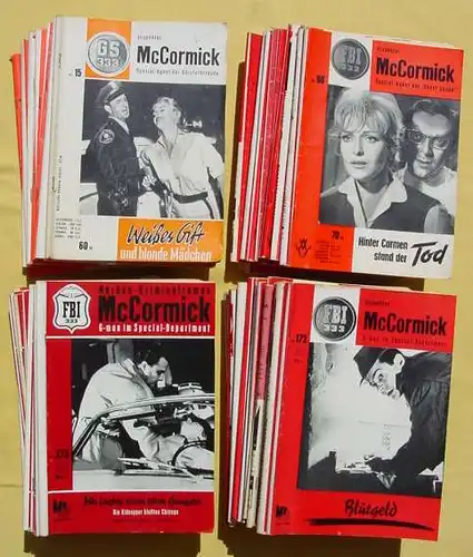 (1038457) 204 x Inspektor McCormick. Kriminal-Roman-Hefte 1961-67. (nlvrom) Sammlung ! Marken-Verlag, Koeln