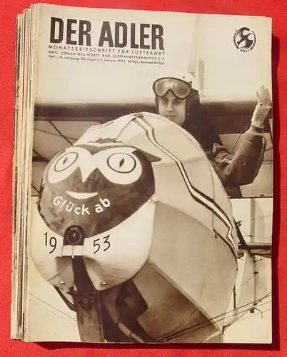 (1005353) 33 x Der ADLER. Flieger-Zeitschriften ab 1953