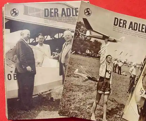 (1005353) 33 x Der ADLER. Flieger-Zeitschriften ab 1953