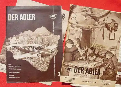 () 33 x Der ADLER. Flieger-Zeitschriften ab 1953