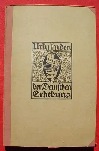 (2001354) 'Urkunden der Deutschen Erhebung 1813'. Mappe mit vielen Belegen von 1913