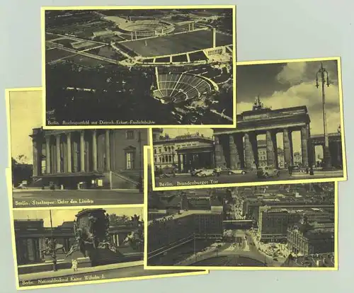 (1011623) Berlin. Partie von 15 'Kristall'-Foto-Ansichtskarten von 1936, unbenutzt