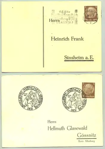 (1016108) 6 x Postkarten Drittes Reich mit besonderen Poststempeln