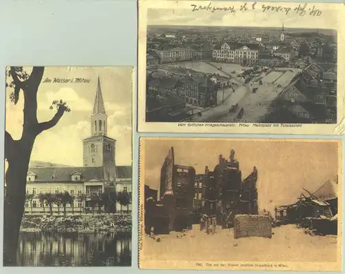 (1025790) 7 x Postkarten. Mitau, 1. Weltkrieg 1916-1917. Vom oestlichen Kriegsschauplatz