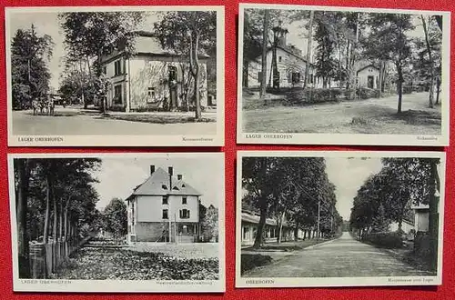 (1026521) 7 Ansichtskarten mit Motiven Lager Oberhofen' (Kaserne im Elsass, Frankreich ?)