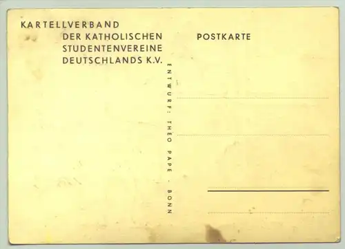 (2002663) Postkarte um 1932 ? Katholische Studentenvereine Deutschlands