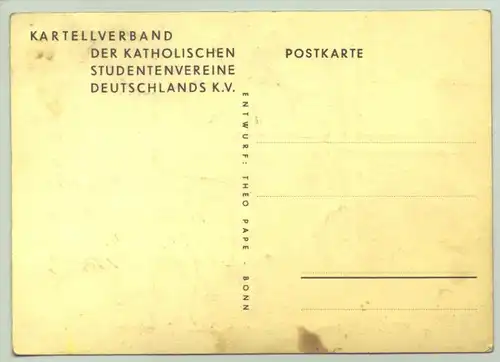 () Postkarte um 1932 ? Katholische Studentenvereine Deutschlands