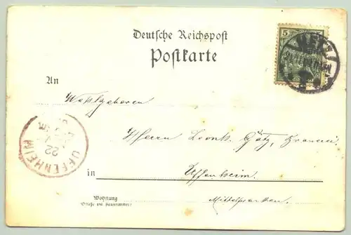 (1038474) Gruss aus Metz. Alte Postkarte von 1900