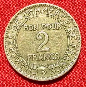 () 2 Francs 1926 ! 'Commerce Industrie' Frankreich Y.79