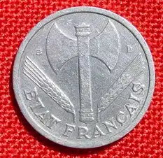 () 1 Franc 1944 B. Frankreich (Katalog-Nr. vermutlich  Y. V95.2 )