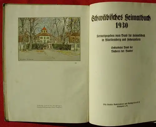 () "Schwaebisches Heimatbuch 1930". 180 Seiten. Otto Bechtle-Verlag, Esslingen