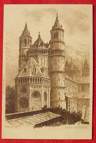 Ansichtskarte Worms, um 1910 ? Postalisch nicht gelaufen. Vermutlich von / um 1910 ?  (intern  /67549)