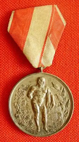 (1038414) Alte Sieger-Medaille aus Bayern ? Sportart Ringen ?