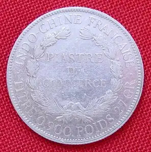 () Frankreich-Indochina 1 Piaster 1925 Silbermuenze