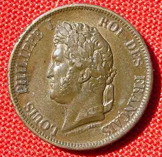 () Frankreich-Colonies (?).  10 Centimes 1843