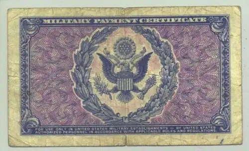 (1028126) 1 Dollar Military Payment o. J. Geldschein, Banknote