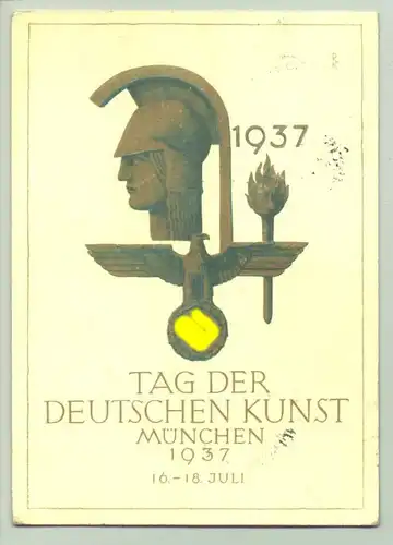 (1009846) Originalkarte ! Tag der Deutschen Kunst Muenchen 1937. Amtliche Festpostkarte