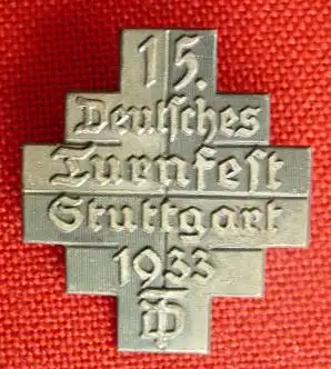 () Metall-Abzeichen Stuttgart 1933 Turnfest