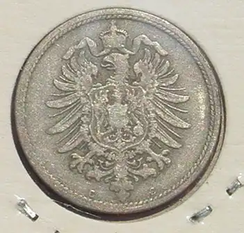 () Deutsches Reich. 10 Pfennig 1874 - C. Kursmuenze. Kaiserreich. Jaeger Nr. 4