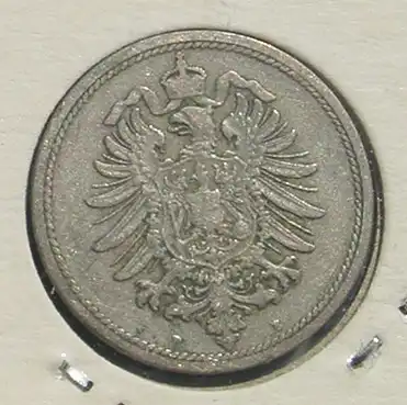 (1043283) Deutsches Reich. 10 Pfennig 1876 - B. Kursmuenze. Kaiserreich. Jaeger Nr. 4