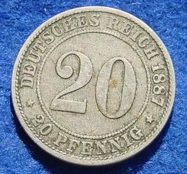 (1044643) Kaiserreich Deutsches Reich 20 Pfennig 1887-D