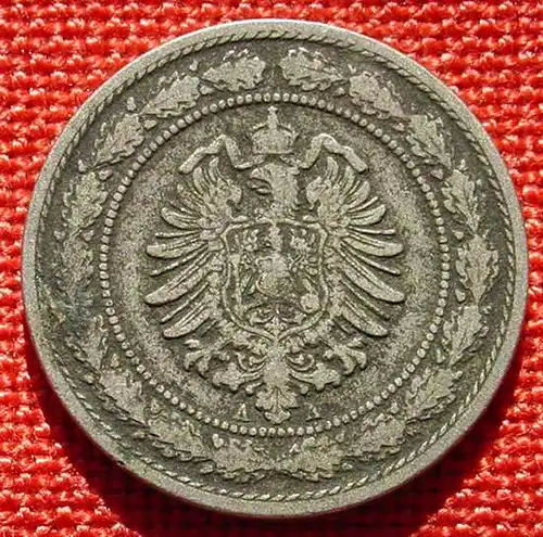 () Deutsches Kaiserreich, 20 Pfennig 1887-A. Reichsmark, J. 8