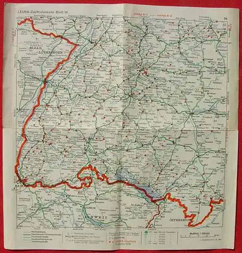 LEUNA Zapfstellenkarte 1936 (0070010)