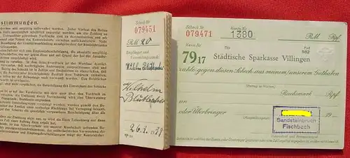 Villingen Scheckheft 1939 (2001533)
