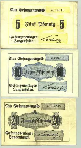 Langensalza, 5 + 10 + 20 Pfennig, um 1917 ? ()