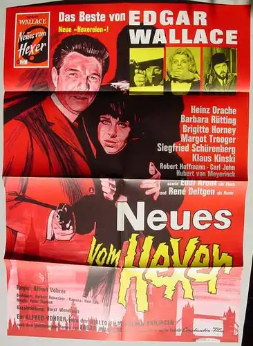 Plakat. Neues v. Hexer (0320268) Edgar Wallace. Original-FILMPLAKAT
