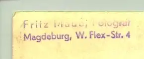 (1025265-39104) Foto-Ansichtskarte. Magdeburg. Bild zeigt eine Reitergruppe in Kostümen. Zirkus ? Varietee ? Fasching ? Fotoaufnahme von Fritz Maue (Made ?), Fotograf in Magdeburg, W. Flex-Str. 4., ca. 1930-er Jahre ? 