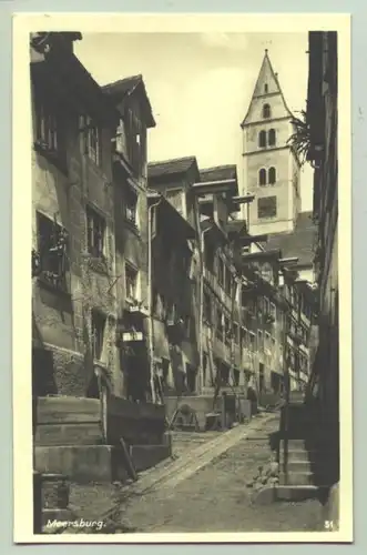 (intern : ) Meersburg. Foto-Ansichtskarte. PLZ-Bereich pauschal 88709. Postalisch nicht gelaufen, um 1935 ? Vahle, Hagnau