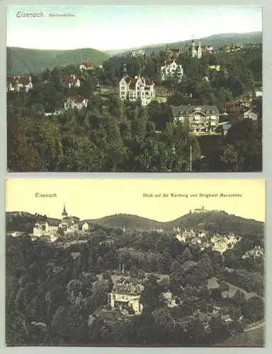 (intern : 1025120) Eisenach. 2 Ansichtskarten. PLZ-Bereich pauschal 99817. Postalisch nicht gelaufen, um 1910 ?