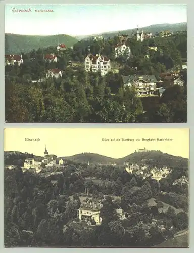 (intern : ) Eisenach. 2 Ansichtskarten. PLZ-Bereich pauschal 99817. Postalisch nicht gelaufen, um 1910 ?