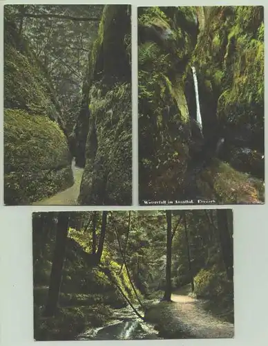 (int : 1025116) 3 Ansichtskarten mit Motiven aus der Umgebung von Eisenach. PLZ-Bereich pauschal 99817. Postalisch nicht gelaufen, um 1910-1920 ?