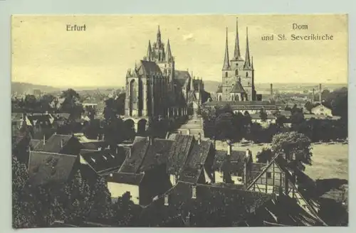 Erfurt um 1915 ? (intern : ) Ansichtskarte. Ruecks. Anschriftenfeld ohne Druckvermerke. Postalisch nicht gelaufen