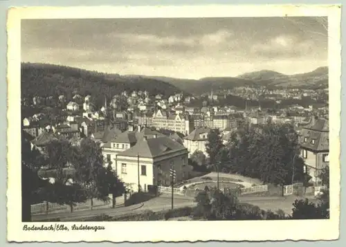 Bodenbach, CS ? um 1938 ? () Ansichtskarte. Bodenbach - Elbe, Sudetengau. Heute : Tschechische Republik ? Postalisch nicht gelaufen, knittrig. Alter nicht bekannt