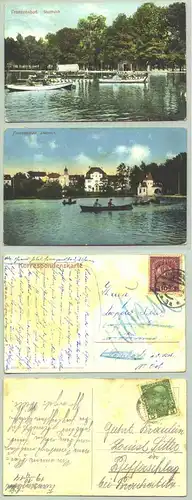 Franzensbad, 2 x 1914-17 ()  2 Ansichtskarten. Postalisch gelaufen 1914-1917 / undeutlich