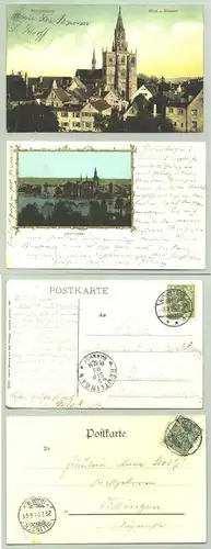 (1021690) Konstanz 1901-05. 2 Ansichtskarten. PLZ-Bereich pauschal 78465. Postalisch gelaufen 1901 u. 1905
