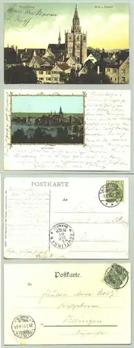 () Konstanz 1901-05. 2 Ansichtskarten. PLZ-Bereich pauschal 78465. Postalisch gelaufen 1901 u. 1905