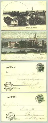 (1021693) 2 Ansichtskarten. Konstanz 1902-03. PLZ-Bereich pauschal 78465. Postalisch gelaufen 1902 u. 1903