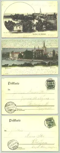 () 2 Ansichtskarten. Konstanz 1902-03. PLZ-Bereich pauschal 78465. Postalisch gelaufen 1902 u. 1903