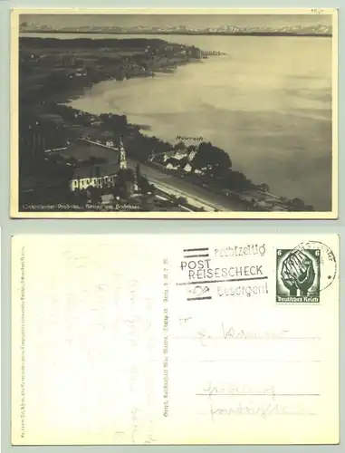 () Ansichtskarte. 1934. Cistercienser-Probstei. Birnau am Bodensee. PLZ-Bereich pauschal 78465