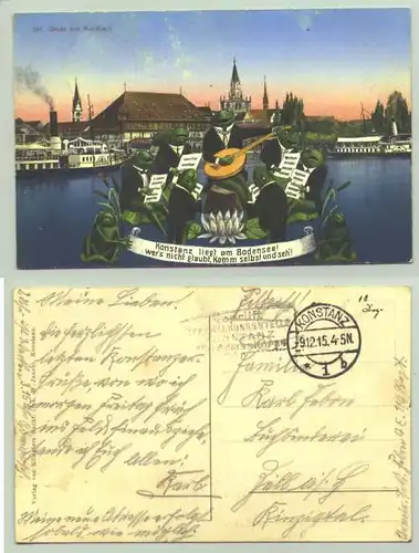 () Konstanz 1915. Ansichtskarte. PLZ-Bereich pauschal 78465