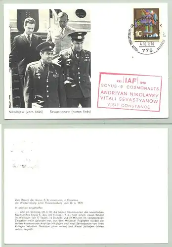 Gedenkpostkarte. Konstanz 1970 (intern : )