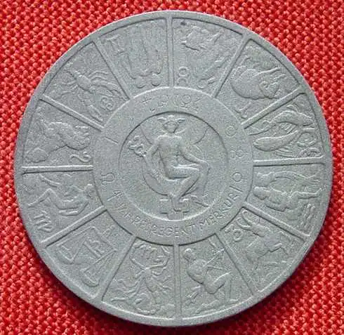 (1006648) Zink-Medaille 1942. Erste Oesterreichische Spar-Casse. Tierkreiszeichen. 40 mm