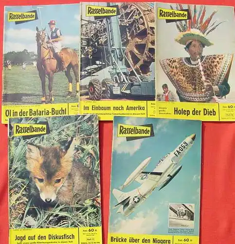 (1039139) 10 x Rasselbande aus 1956. Kinder-Jugend-Magazine. Guter Zustand