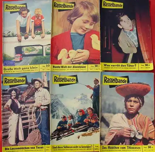 (1039141)  14 x Rasselbande aus 1954. Kinder-Jugend-Magazine. Siehe bitte Beschreibung und Bilder. Versandkosten ab Euro 5,00